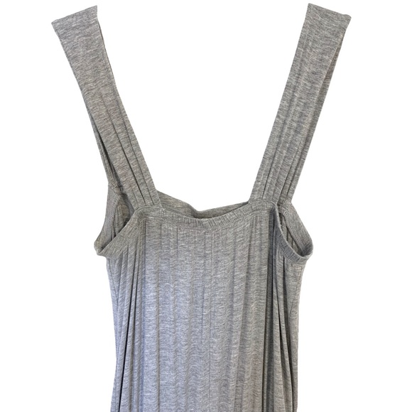 Anthropologie | NWOT Wide Leg Smocked Waist Jumpsuit Heather Gray Size S - Picture 4 of 12